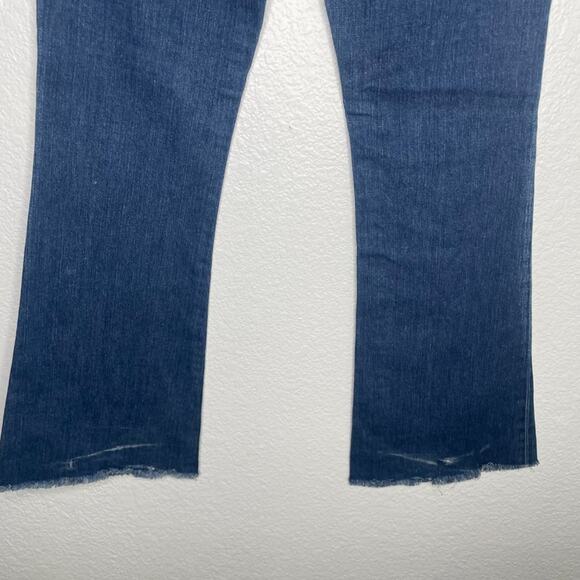 True Religion Womens Jeans Size 28 Distressed Denim Blue Bootcut Leg Jeans - Picture 15 of 16